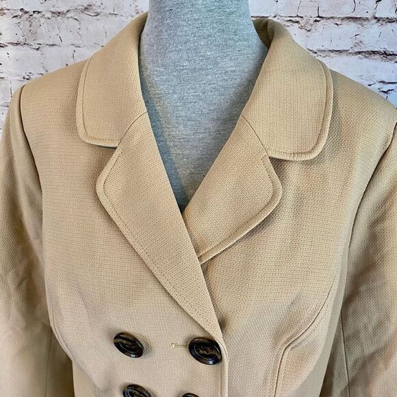 Lane Bryant Suit Separates Skirt Jacket NWT Camel Tan Knee Length Size 20 - Picture 3 of 12